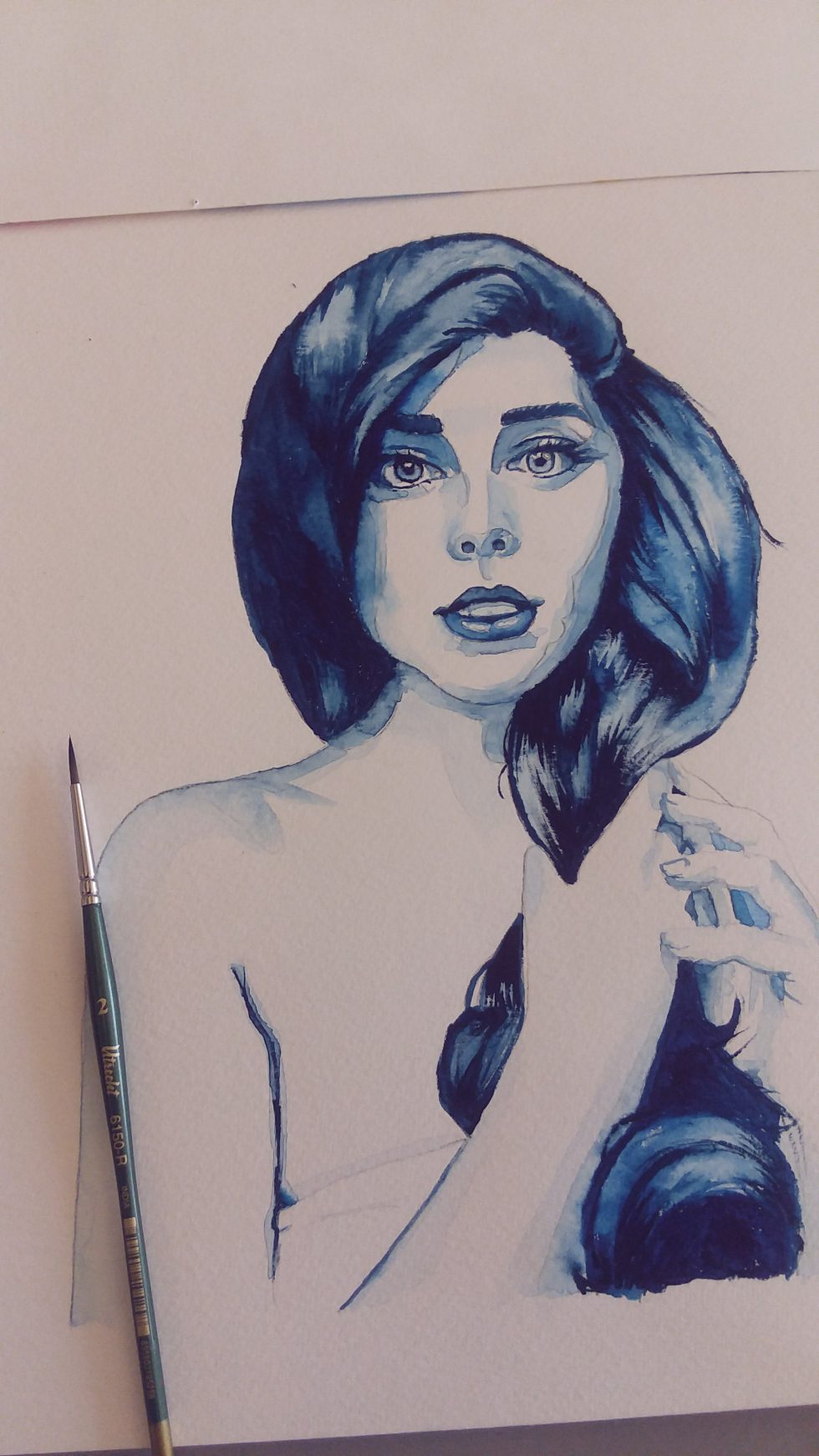 Watercolor Portrait of a woman